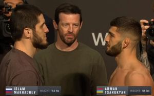 Видео боя Ислам Махачев - Арман Царукян UFC Fight Night 149