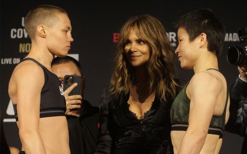 Актриса Холли Берри заняла место главы UFC во время стердауна Намаюнас - Вэйли