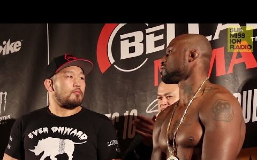 Видео процедуры взвешивания Сатоши Ишии и Кинга Мо Bellator 169
