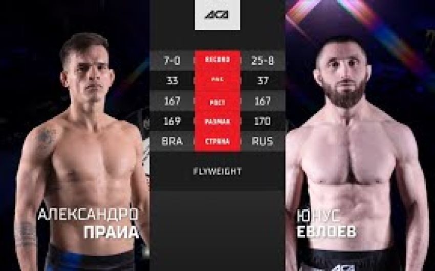 Видео боя Александро Прайа – Юнус Евлоев ACA 130