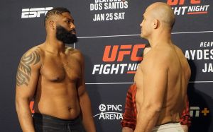 Взвешивание и битвы взглядов перед турниром UFC Fight Night 166: Кертис Блейдс - Джуниор Дос Сантос