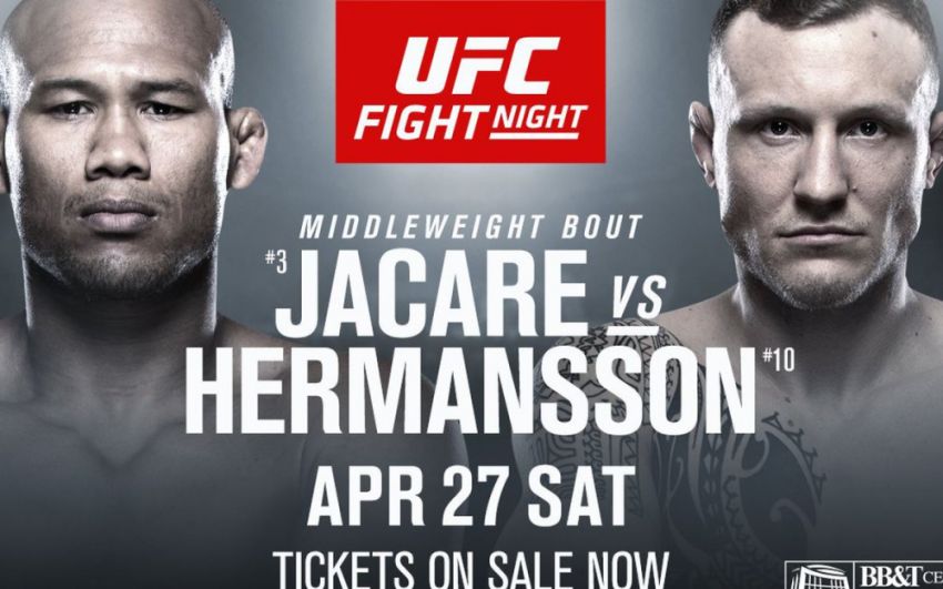 Файткард турнира UFC Fight Night 150: Роналдо Соуза - Джек Херманссон, Андрей Орловский - Аугусто Сакаи