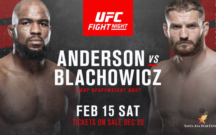 UFC Fight Night 167 Кори Андерсон – Ян Блахович 2. Смотреть онлайн прямой эфир