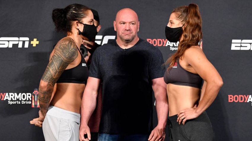 Церемония взвешивания и битвы взглядов перед UFC 250: Аманда Нуньес - Фелисия Спенсер