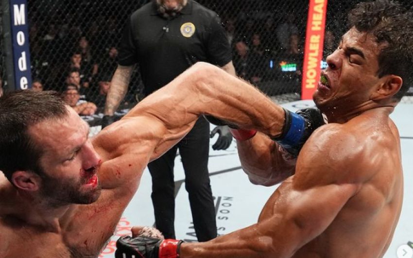 Пауло Коста одолел Рокхолда в кровавой зарубе на UFC 278