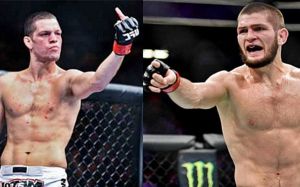 Нейт Диас и Хабиб Нурмагомедов чуть не устроили драку на UFC 239