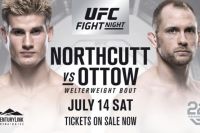 UFC Fight Night 133: Сэйдж Норткатт нокаутировал Зака Оттоу