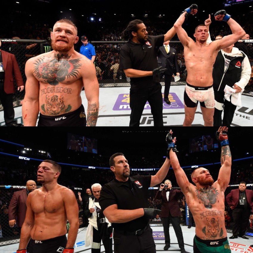 [СЛУХ] Конор МакГрегор против Нейта Диаса 3 на UFC 219