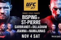 Видео боев турнира UFC 217