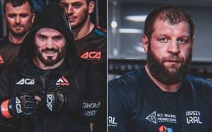Александр Емельяненко и Магомед Исмаилов провели первую дуэль взглядов