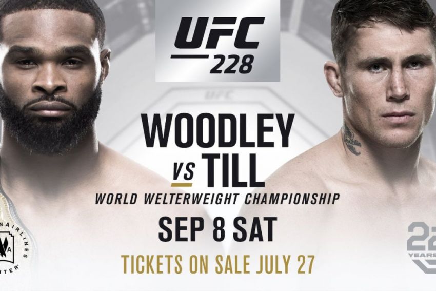 Видео взвешивания участников турнира UFC 228: Тайрон Вудли - Даррен Тилл