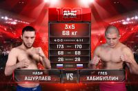 Видео боя Глеб Хабибуллин – Наби Ашурлаев AMC Fight Nights 100