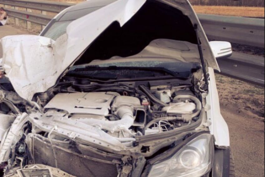Марат Балаев попал в страшную аварию на своем автомобиле Mercedes-Benz