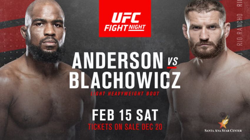 Ставки на UFC Fight Night 167: Коэффициенты букмекеров на турнир Кори Андерсон - Ян Блахович 2