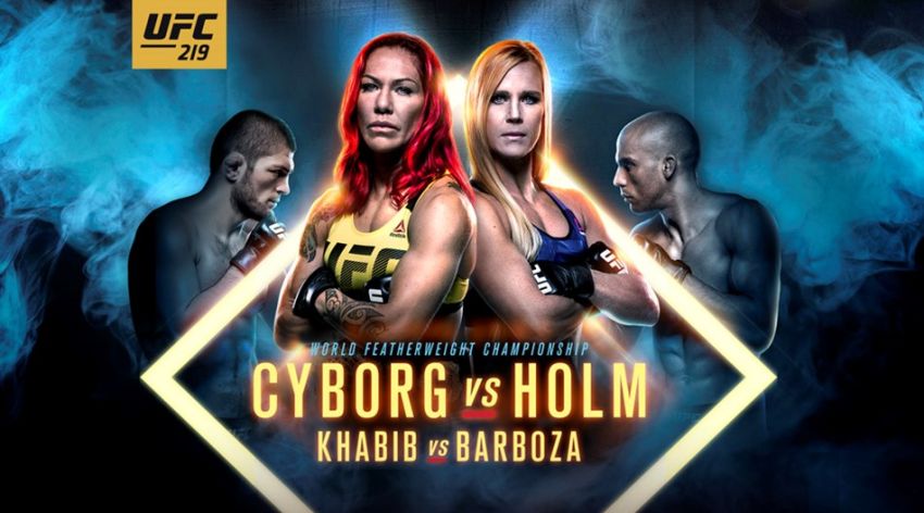 Файткард турнира UFC 219: Сайборг - Холм