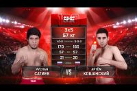 Видео боя Руслан Сатиев – Артем Кошанский AMC Fight Nights 100