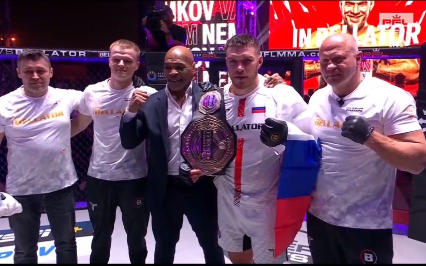 Вадим Немков "задушил" Бруно Каппелоззу на турнире PFL vs Bellator