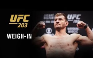 Официальная процедура взвешивание перед UFC 203