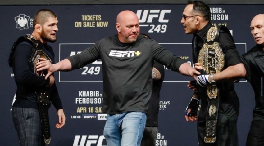 Michael Bisping reacted to Ferguson's criticism of Khabib's record