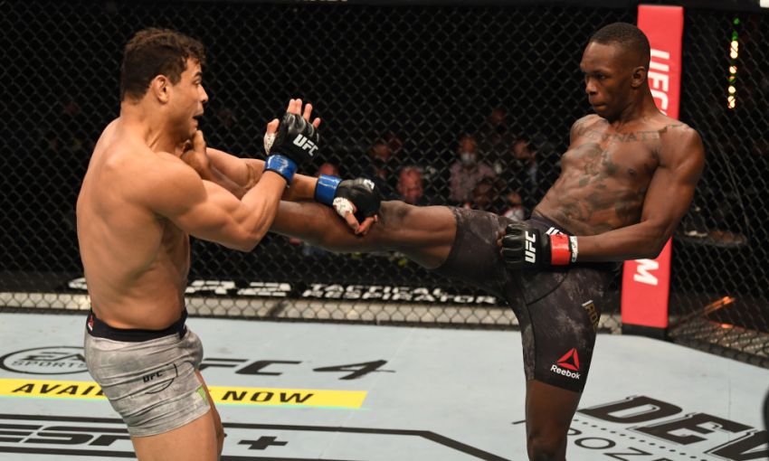 Israel Adesanya shared advice with Paulo Costa