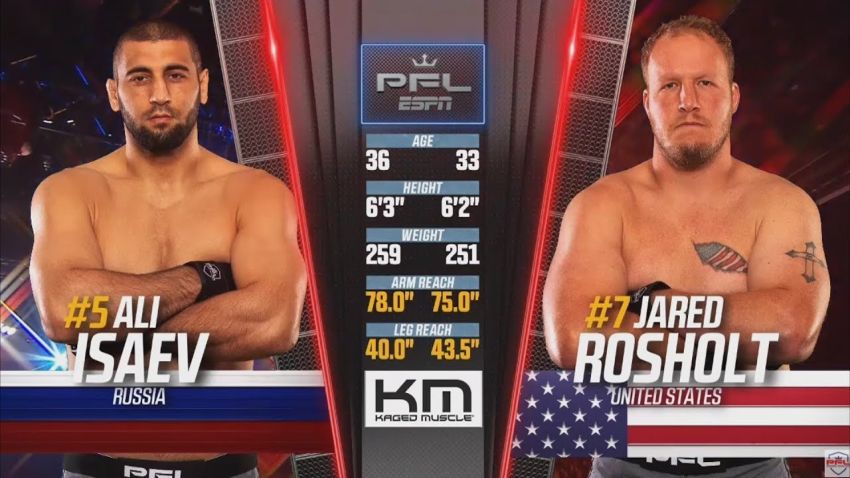 Видео боя Али Исаев - Джаред Рошолт PFL 10