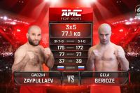 Видео боя Гаджи Зайпуллаев – Гела Беридзе AMC Fight Nights 111