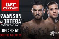Зарплаты участников турнира UFC Fight Night 123: Свонсон - Ортега