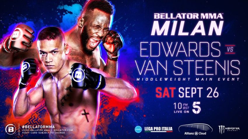 Файткард турнира Bellator Europe 8: Фабиан Эдвардс - Костелло ван Стинис