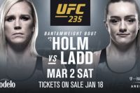 Поединок Холли Холм и Аспен Лэдд состоится на турнире UFC 235 в Лас-Вегасе