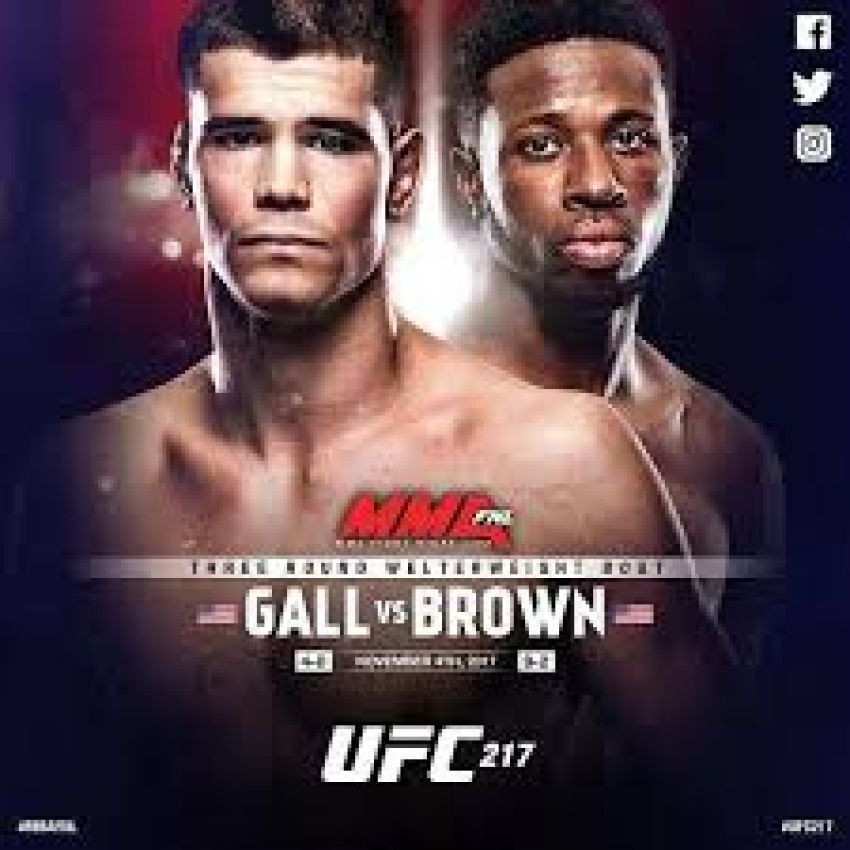  Видео боя Рэнди Браун - Микки Галл UFC 217 