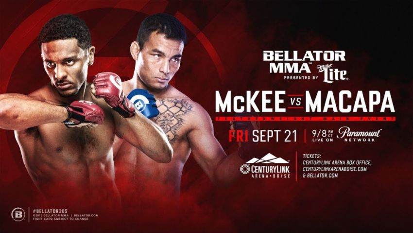 Прямая трансляция Bellator 205: Эй Джей МакКи – Джон Тейшейра Макапа