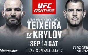Никита Крылов и Гловер Тейшейра встретятся на турнире UFC в Ванкувере