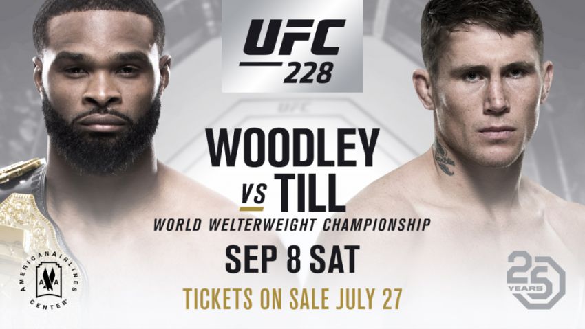 Прямая трансляция UFC 228: Тайрон Вудли — Даррен Тилл