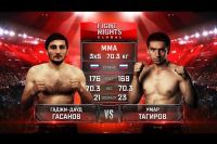 Видео боя Гаджи-Дауд Гасанов - Умар Тагиров Fight Nights Global 66