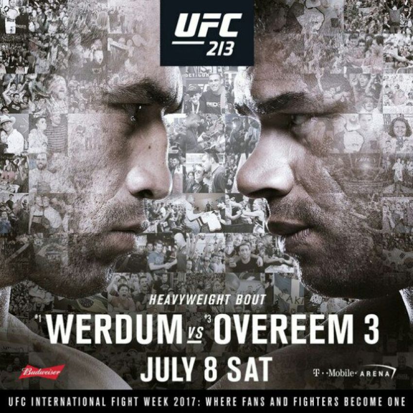 Официальный анонс для UFC 213