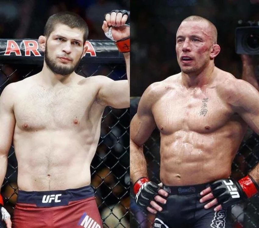 Khabib Nurmagomedov explained why he will not fight with Georges St-Pierre at welterweight.