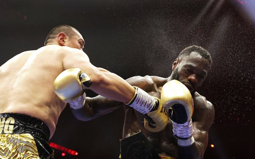 Результаты турнира "5 на 5: Queensberry vs Matchroom" Деонтей Уайлдер – Чжан Чжилей