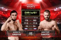 Видео боя Шамиль Амиров - Дмитрий Бикрев Fight Nights Global 98