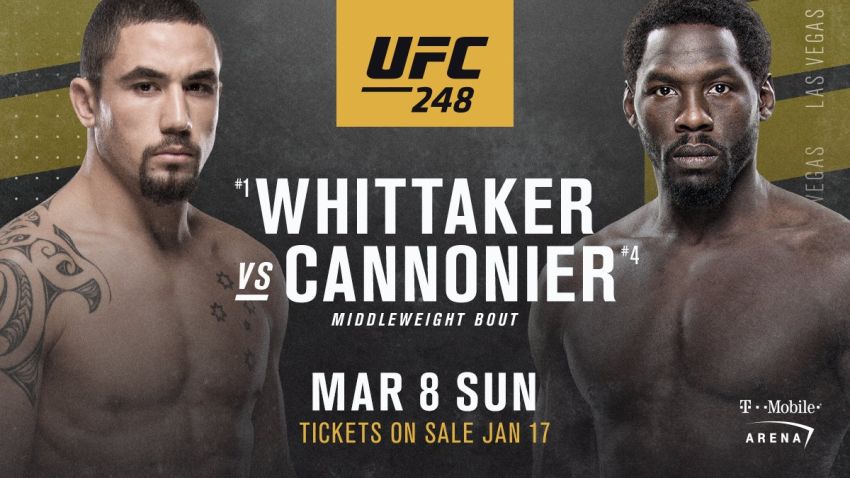 Официально: Роберт Уиттакер против Джареда Каннонье на UFC 248