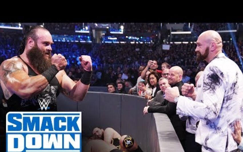 Перепалка Тайсона Фьюри и Брауна Строумэна на WWE
