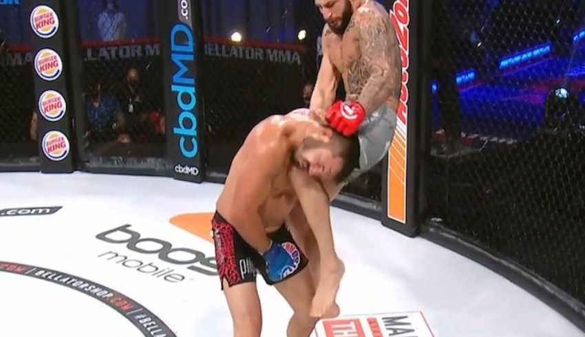 Видео боя Саба Хомаси - Бобби Воелкер Bellator 250