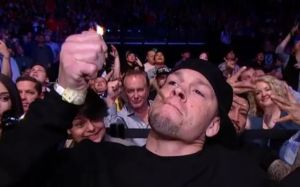 Нейт Диас посетил турнир UFC Fight Night 126 