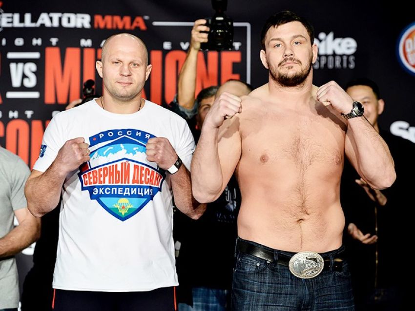 Видео боя Федор Емельяненко - Мэтт Митрион Bellator 180