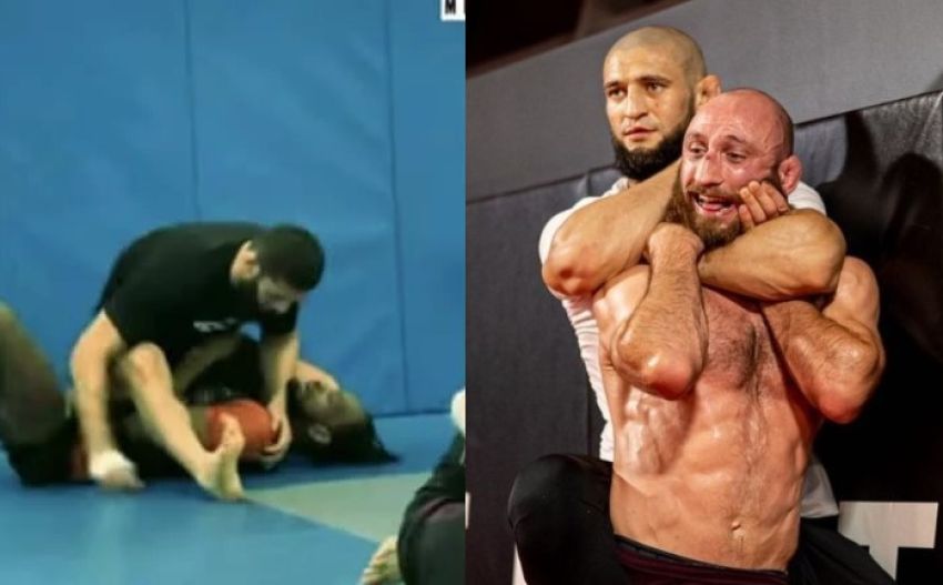 Хамзат Чимаев заставил "постучать" рекордсмена полусреднего веса UFC