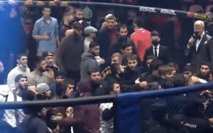 Сергей Харитонов - о массовой драке на турнире AMC Fight Nights Global: "Нужно арестовать всех до единого, кто был в клетке"