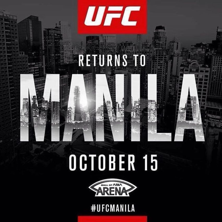 UFC вернется в Манилу в октябре 
