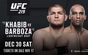 Бой Нурмагомедов - Барбоза назначен со-главным событием турнира UFC 219