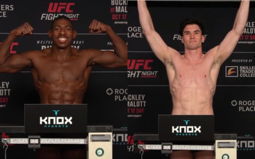 Результаты взвешивания турнира UFC Fight Night 291