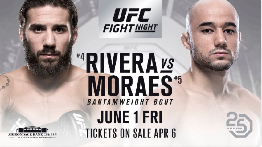 Бой Джимми Риверы и Марлона Мораеса станет мейн-ивентом турнира UFC Fight Night 130