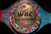 Пояс WBC, который разыграется 16 сентября между Альваресом и Головкиным.